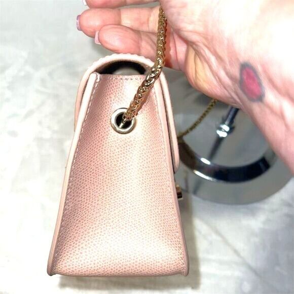 Furla Metropolis Mini Pink Leather Crossbody Bag Women's Chic Accessory - Picture 6 of 13